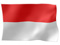 インドネシア国旗。インドネシア語レッスンは毎日電話レッスンのデイリーコール